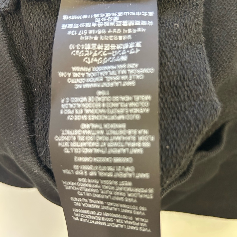 Saint Laurent Logo Hoodie – Black - Picture 6 of 12